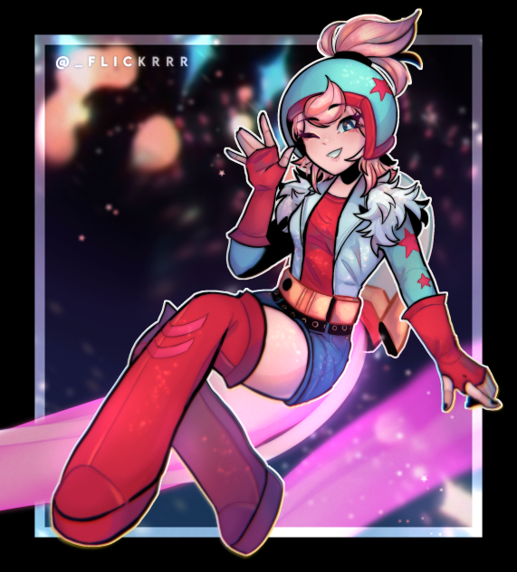 Janet fan art ( brawl stars )