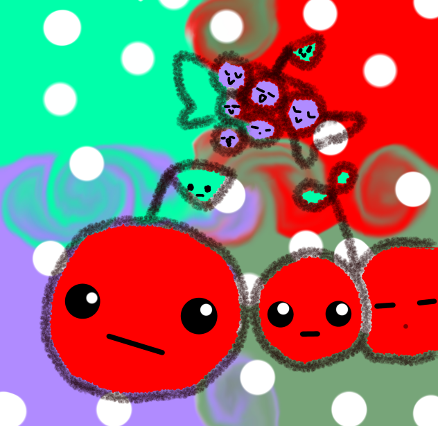 フルーツ🍎🍒🍇のゆるキャラ😄