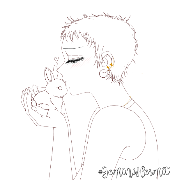 🐰 💋 Coloring Page