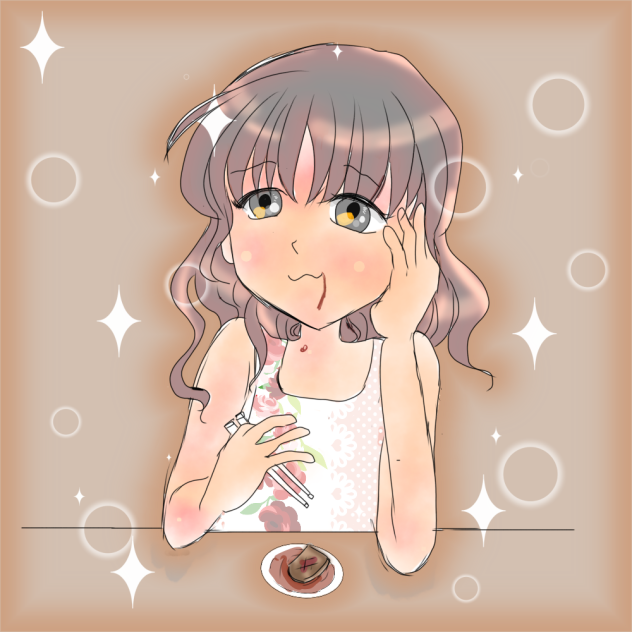 だからさぁ。焼肉食べる時は白系の服はダメって言ってるでしょ？