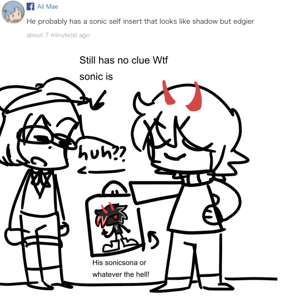 DAMIENS AN SONIC FAN CONFIRMED