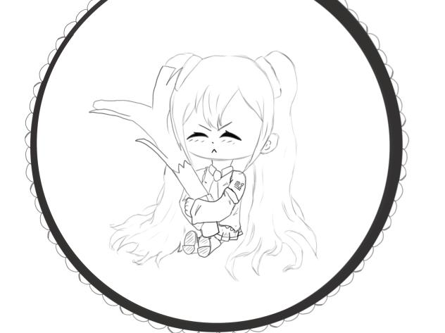 Miku line art!