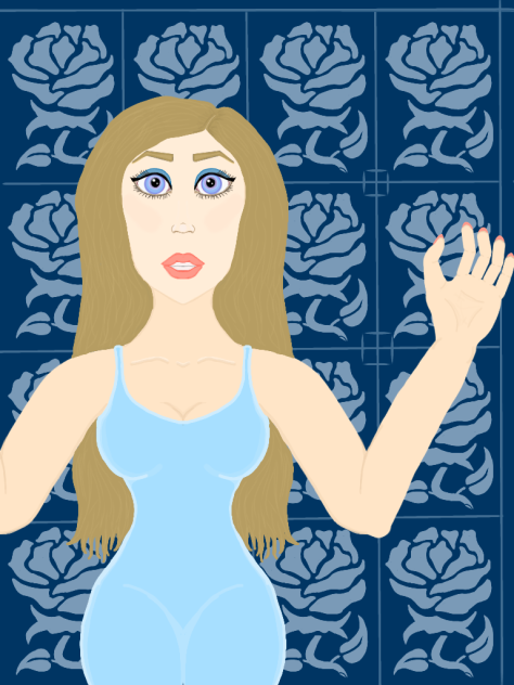 blue roses