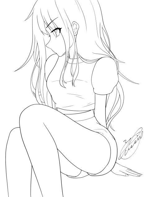 A love affair（線画）