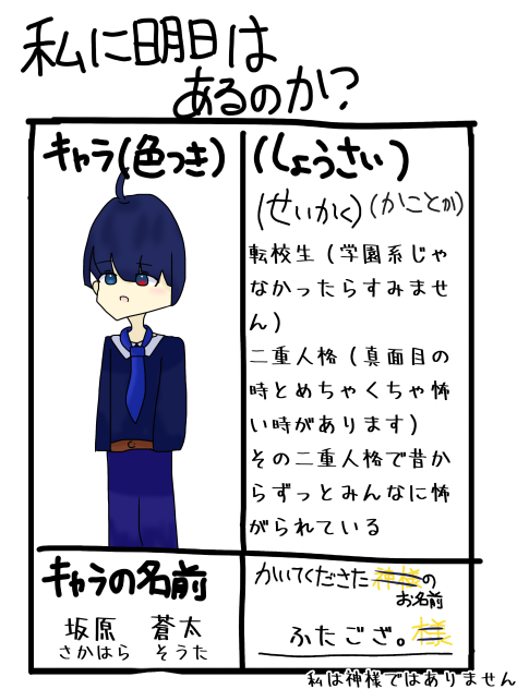 キャラ募集参加ぁぁあ！