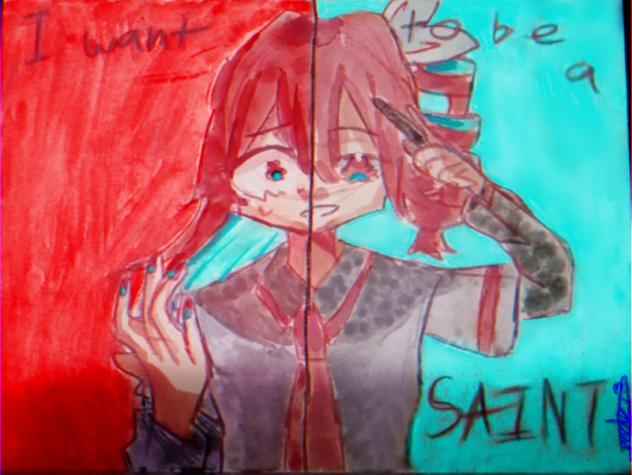 I want to be a saint 🩵❤️