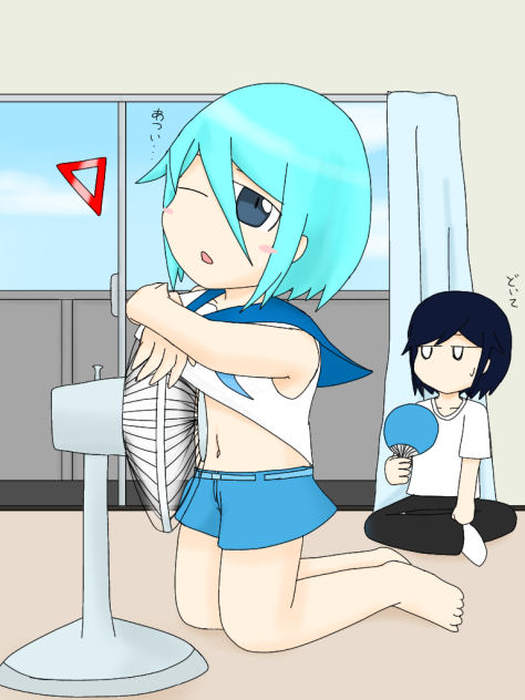 扇風機inシャツ