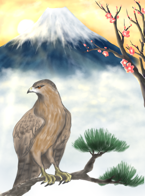 1富士 2鷹 3茄子持ちっ娘無しver