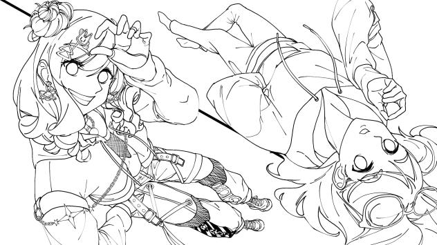 Nita's main sides(Lineart)