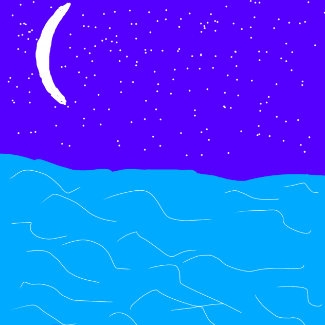 Ночное море - ibisPaint