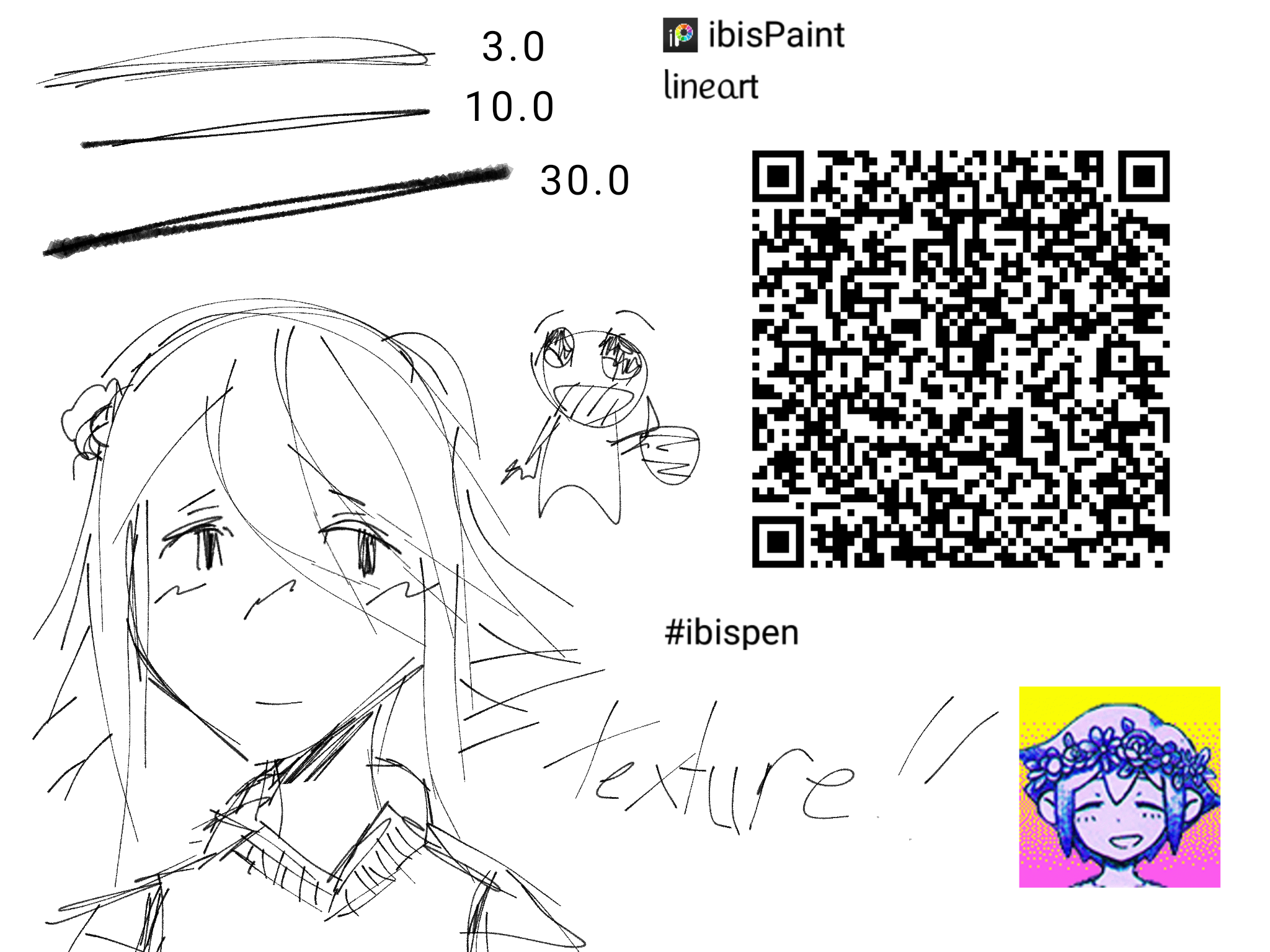 (my) lineart brush !! - ibisPaint