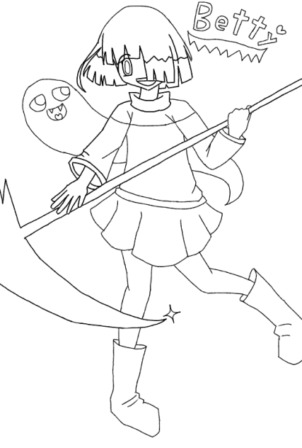 Betty 塗り絵