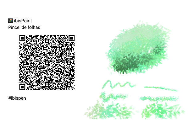 Pincel de folhas - Brush of leaves