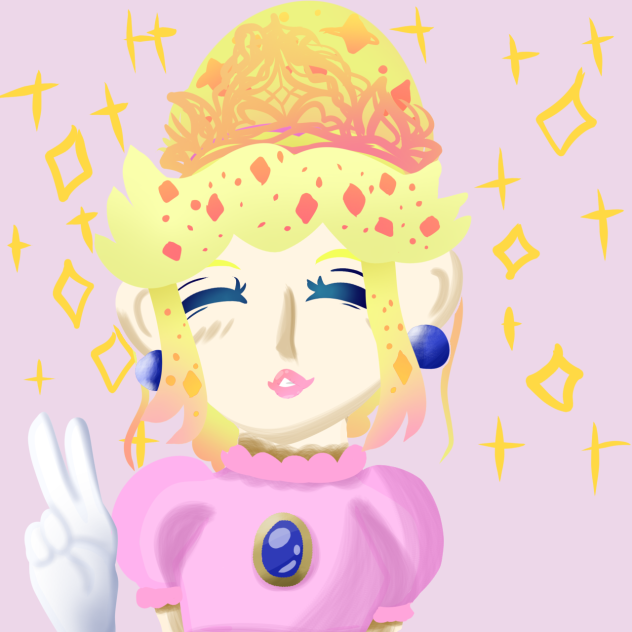 Princess Peach hairstyle #2