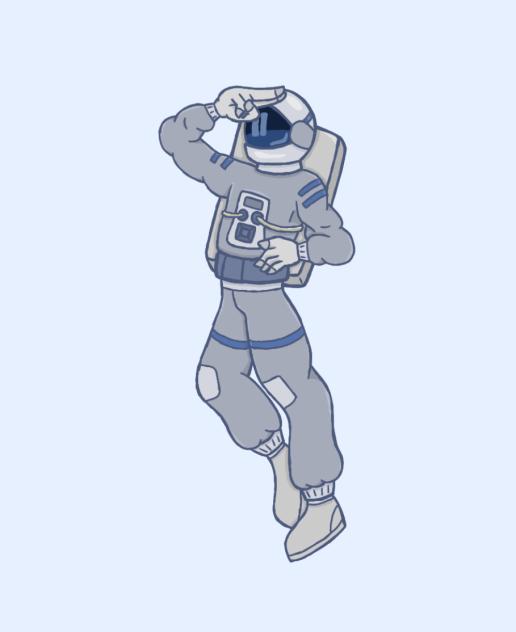 Astronaut saluting - ibisPaint