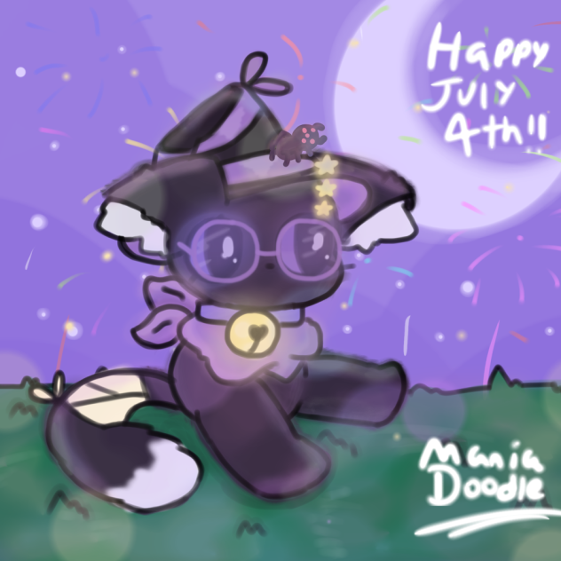 Happy July 4th! 🪄🐈‍⬛🌙🎆