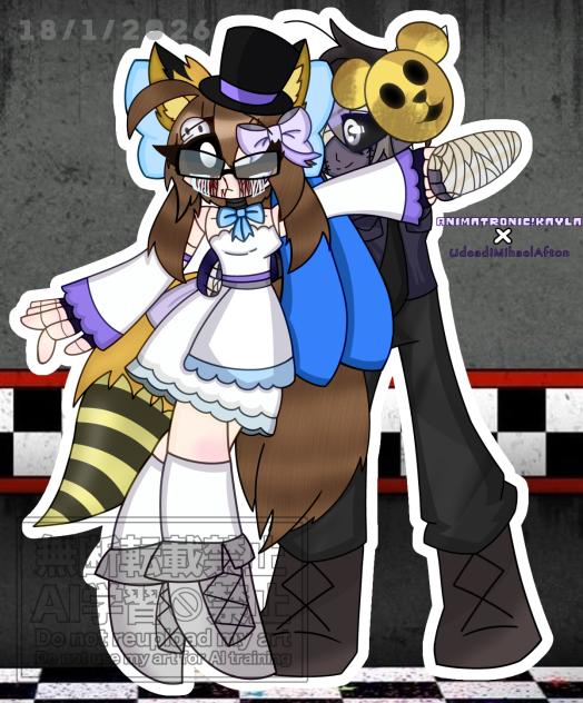 FNAF Animatronic!Kayla and MichaelAfton