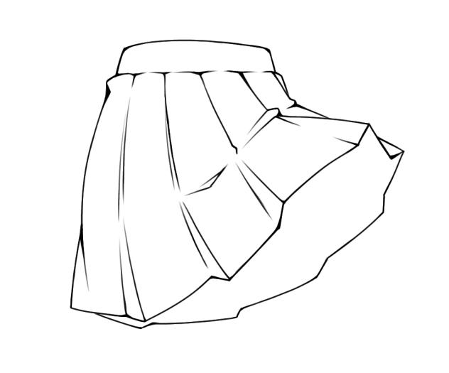なびくスカート
