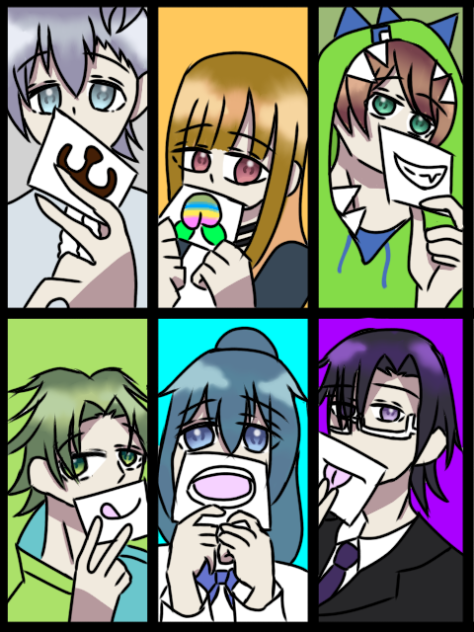 右からじゃぱぱさん、えとさん、ヒロくん、もふくん、るなさん、シヴァさん