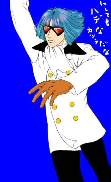 七色いんこ謎ポーズのまま塗ってるぅ
