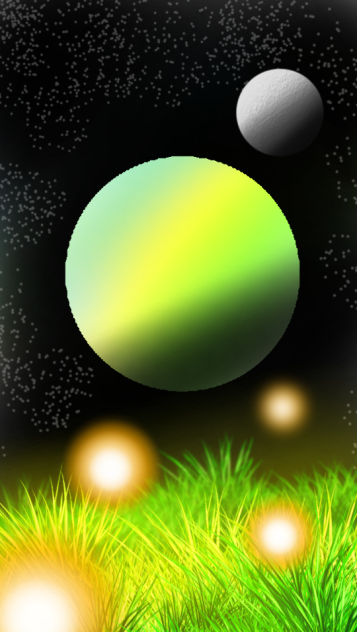 久々の落描き　宇宙