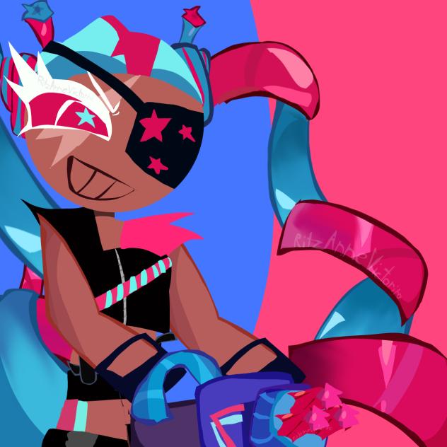 Twizzly gummy cookie