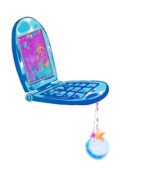 Y2K blue Phone