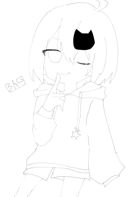 線画でございます☆