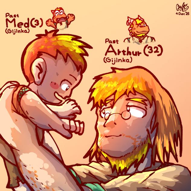 Dad and son Gijinka