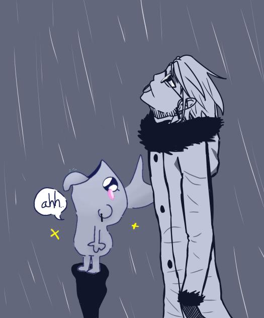 the rain