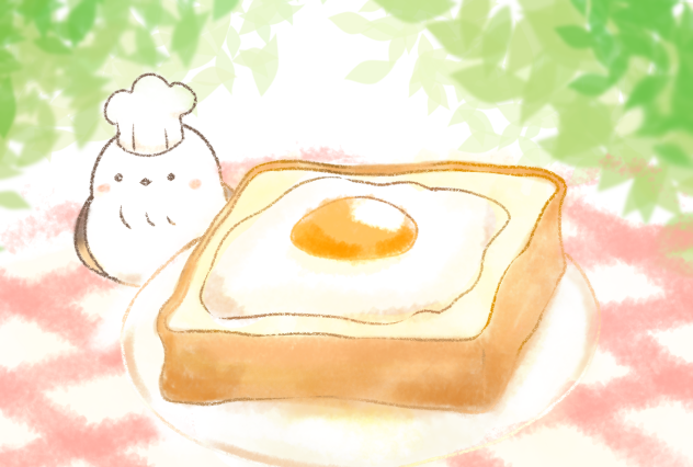 シマエナガの朝ごはん