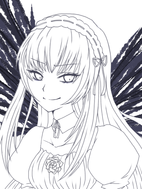 ローゼン線画 水銀燈