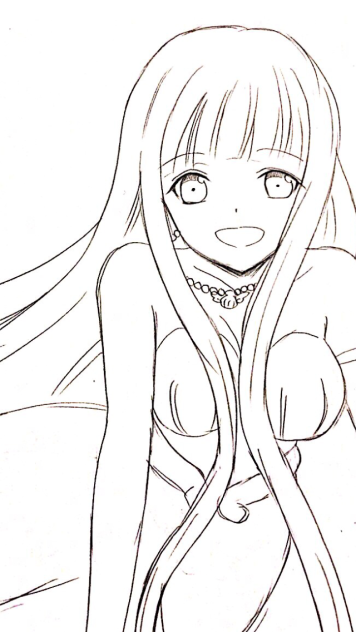 線画、よろしければ塗ってください！