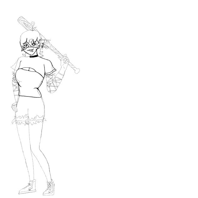 old drawing of Lauren