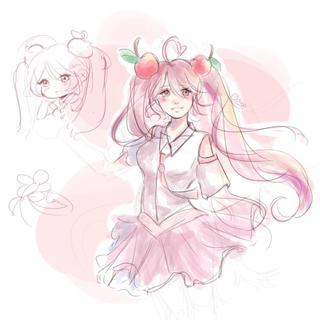 sakura miku doodle