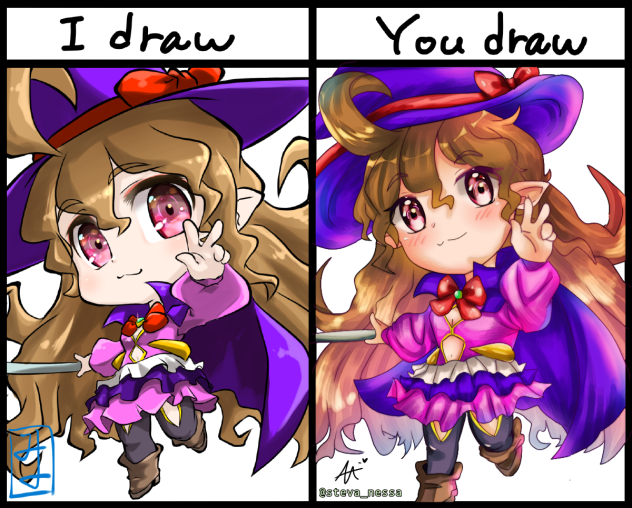 i draw you draw by miyo4 Collab