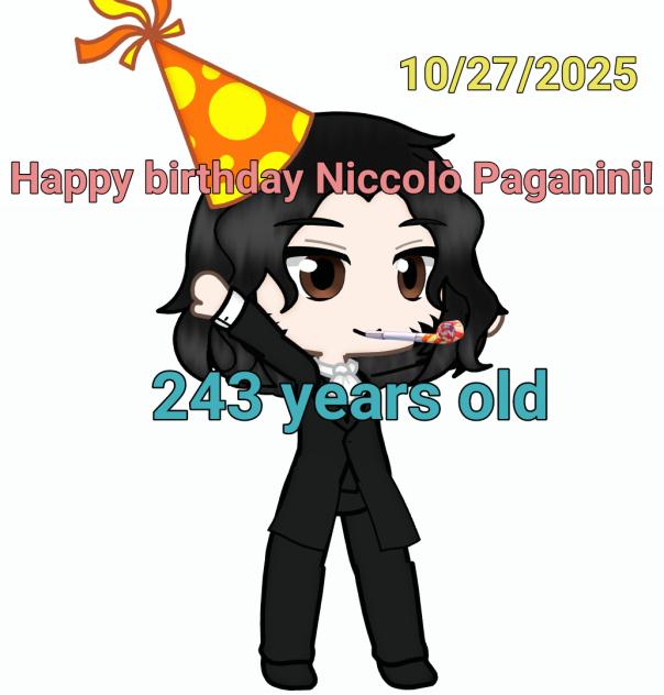 Happy 243rd birthday Niccolò Paganini!