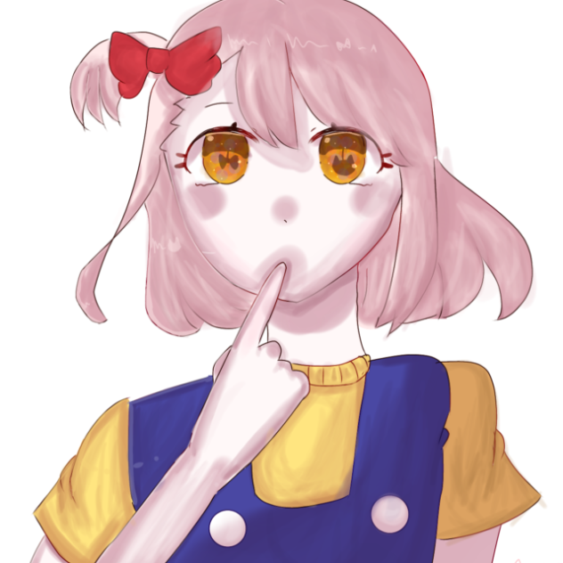 瞬きしてるキティちゃんの擬人化❗️