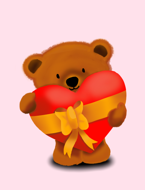 A cute teddy bear