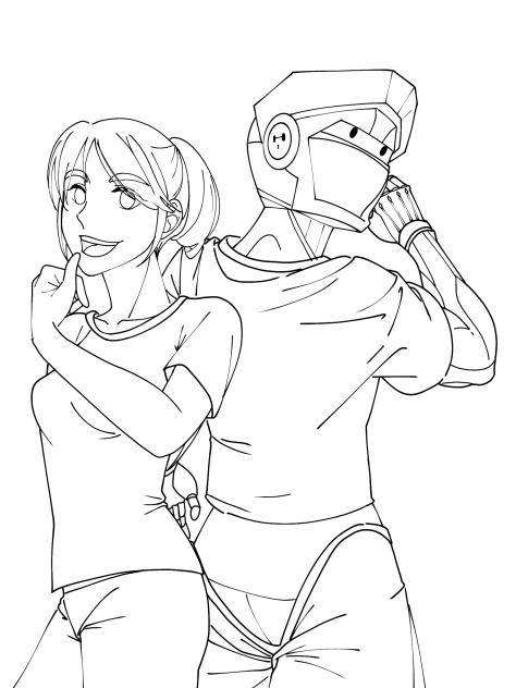 Me & @kryuu.ative Selfie 20(Lineart)