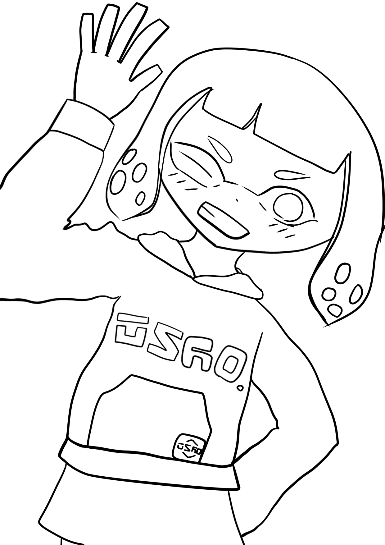 塗り絵 スプラトゥーン Ibispaint