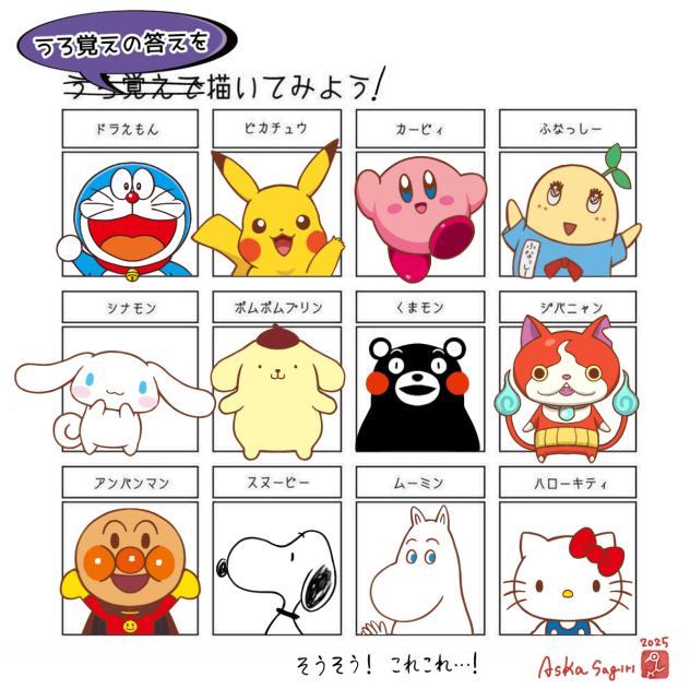 （うろ覚えの答えを）描いてみよう！