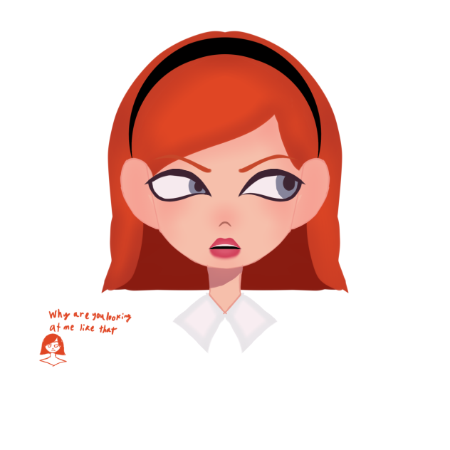 orange hair girl