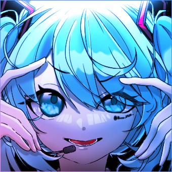 塗り絵4  初音ミク
