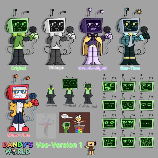 Dandys World Vee drawings