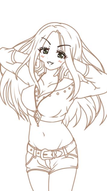 ヘレン 線画