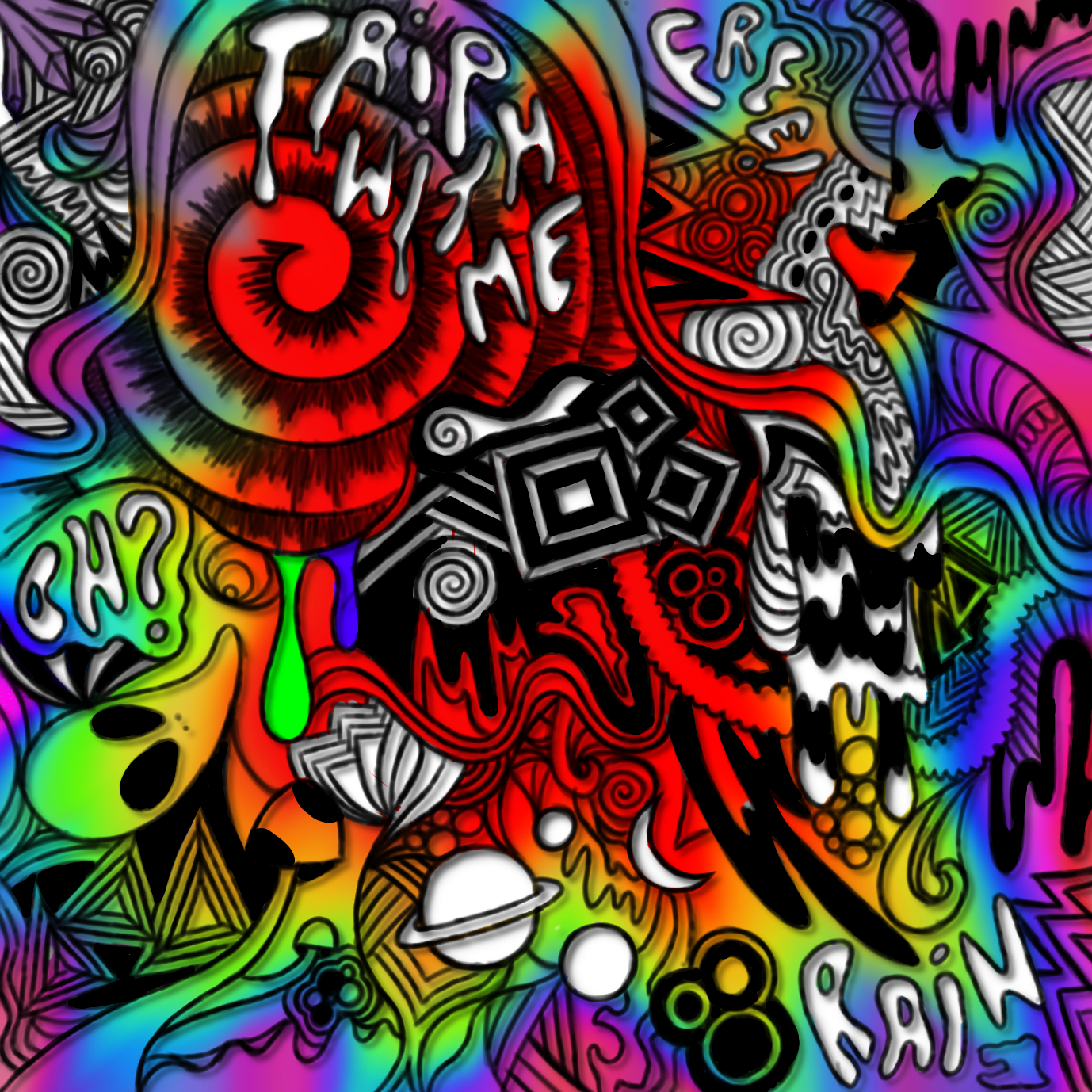 trippy artwork - ibisPaint
