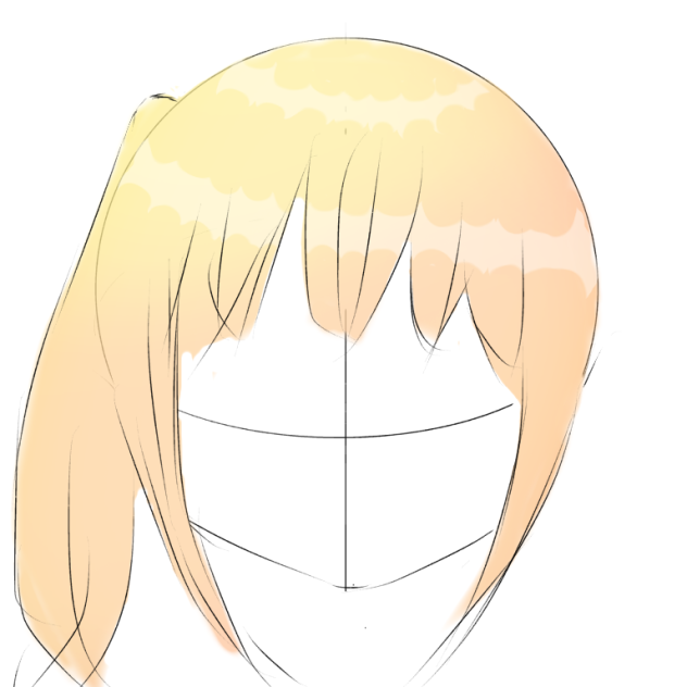 キャラクターを作ってみよう‼︎(髪の毛完成まで)