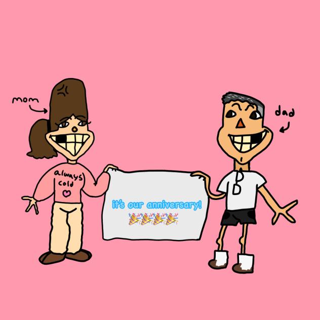 anniversary pic for my parents 👹