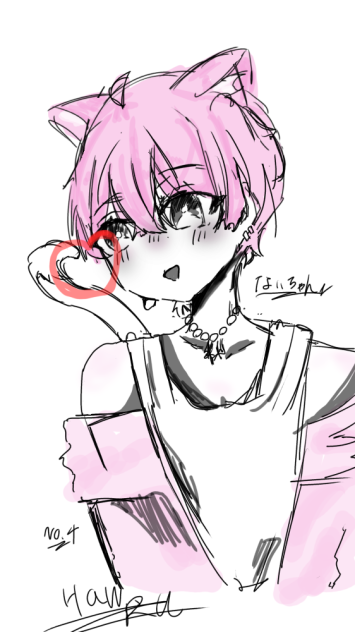 ないちゃん落書き